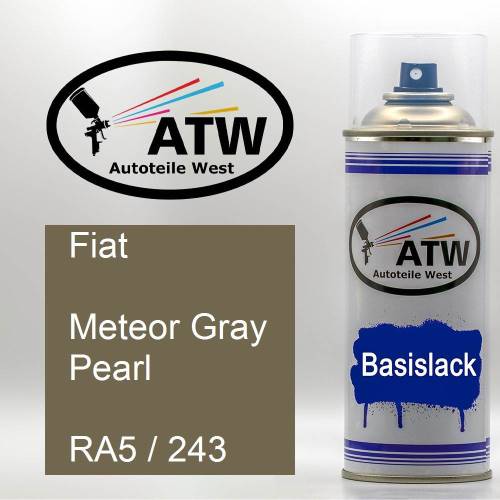 Fiat, Meteor Gray Pearl, RA5 / 243: 400ml Sprühdose, von ATW Autoteile West.